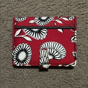 Vera Bradley Red and Black Floral Wallet